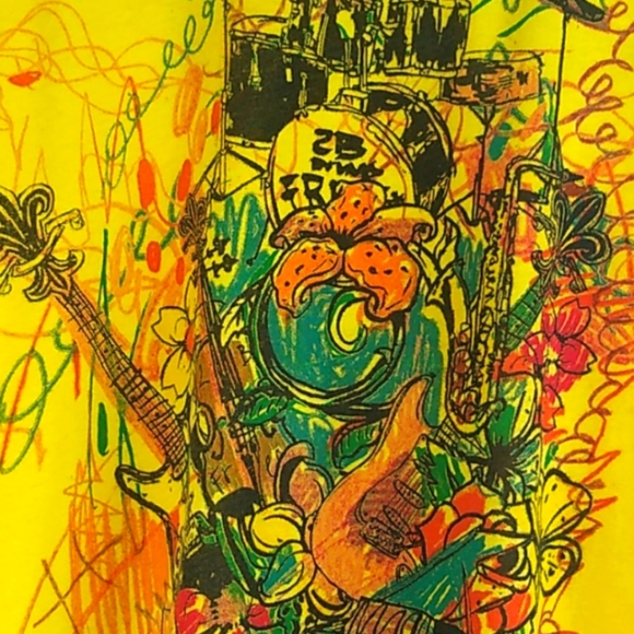 ♥️SOLD♥️ 2B Free Joyful Graphic Golden Yellow Tee - Picture 2 of 11